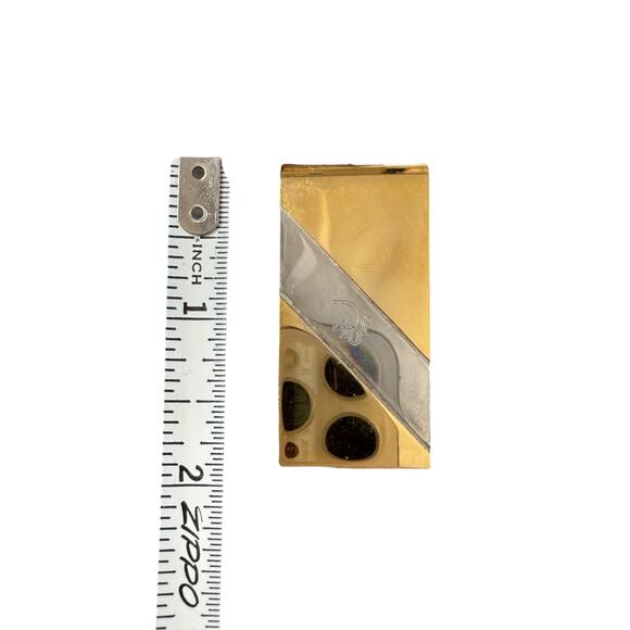 Vintage CHRISTIAN DIOR Gold Tone Holder Money Clip with engraving 1979 - Picture 7 of 7